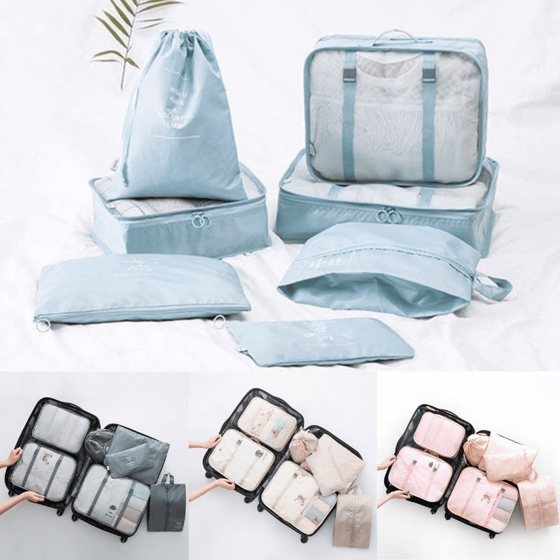 Kit 7 Bolsas Organizadoras Para Mala de Viagem STORAGE BAG - PAGUE 4 E LEVE 7!