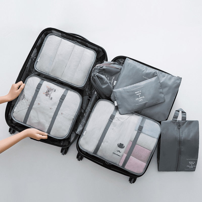 Kit 7 Bolsas Organizadoras Para Mala de Viagem STORAGE BAG - PAGUE 4 E LEVE 7!