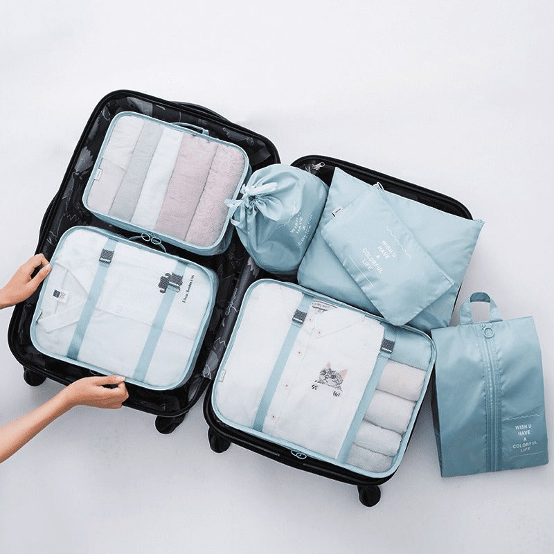 Kit 7 Bolsas Organizadoras Para Mala de Viagem STORAGE BAG - PAGUE 4 E LEVE 7!